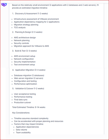 Sample Amazon Q Business Response 5